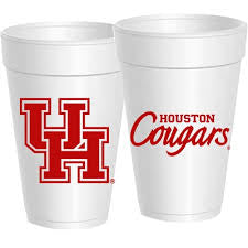 Housto Cougar Styrofoam Cups
