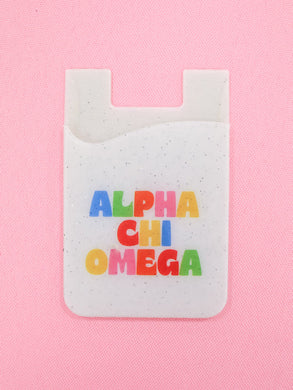 Shimmer Phone Wallet- Alpha Chi Omega