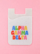 Shimmer Phone Wallet- Alpha Gamma Delta