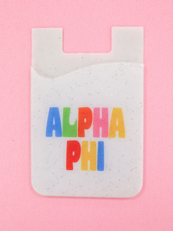 Shimmer Phone Wallet- Alpha Phi