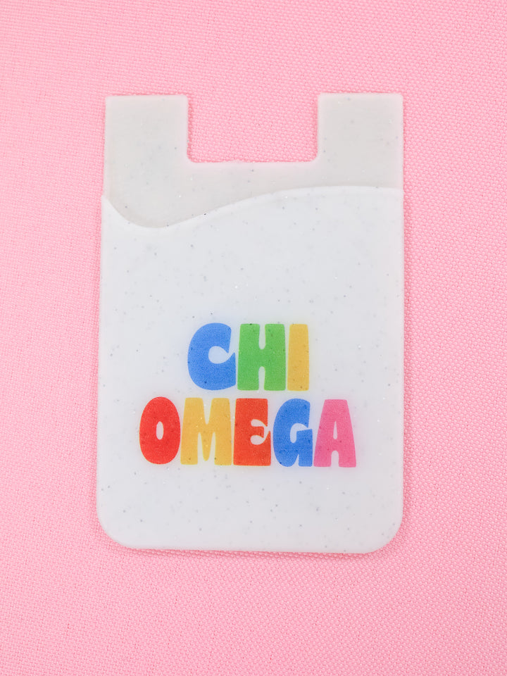 Shimmer Phone Wallet- Chi Omega