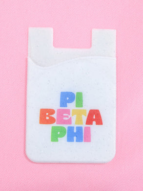 Shimmer Phone Wallet- Pi Beta Phi