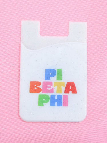 Shimmer Phone Wallet- Pi Beta Phi