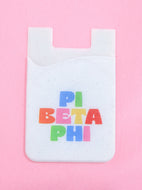 Shimmer Phone Wallet- Pi Beta Phi