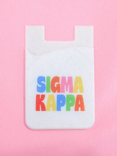 Shimmer Phone Wallet- Sigma Kappa