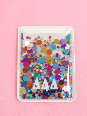 Confetti Phone Wallet- Delta Delta Delta