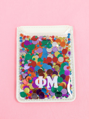 Confetti Phone Wallet- Phi Mu