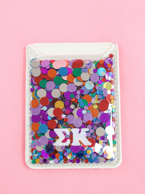 Confetti Phone Wallet- Sigma Kappa