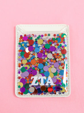 Confetti Phone Wallet- Zeta Tau Alpha