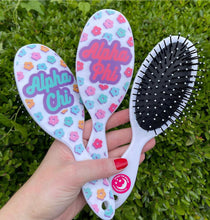 Floral Hairbrush- Alpha Phi