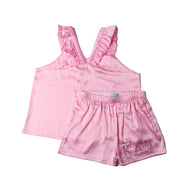 Pink Satin Pajama Set- Kappa Alpha Theta