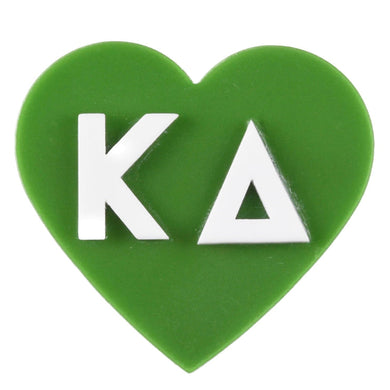 Acrylic Heart Pin- Kappa Delta