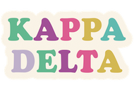 Tumbler Magnet- Kappa Delta