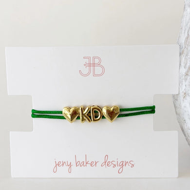 Bubble Cord Bracelet- Kappa Delta