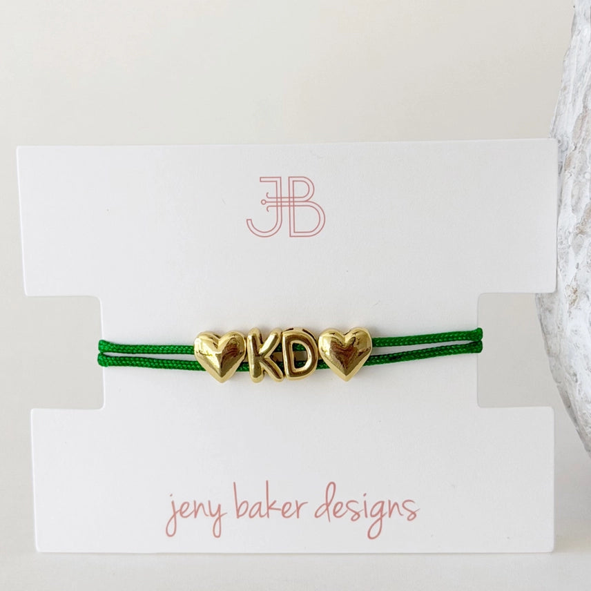 Bubble Cord Bracelet- Kappa Delta