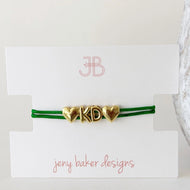Bubble Cord Bracelet- Kappa Delta