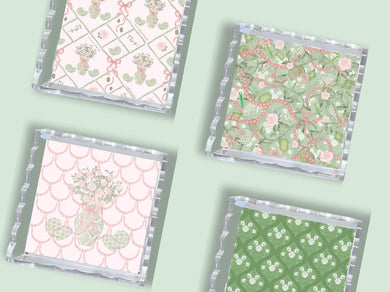Scalloped Tray- Kappa Delta