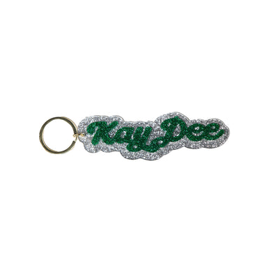 Glitter Script Keychain- Kappa Delta