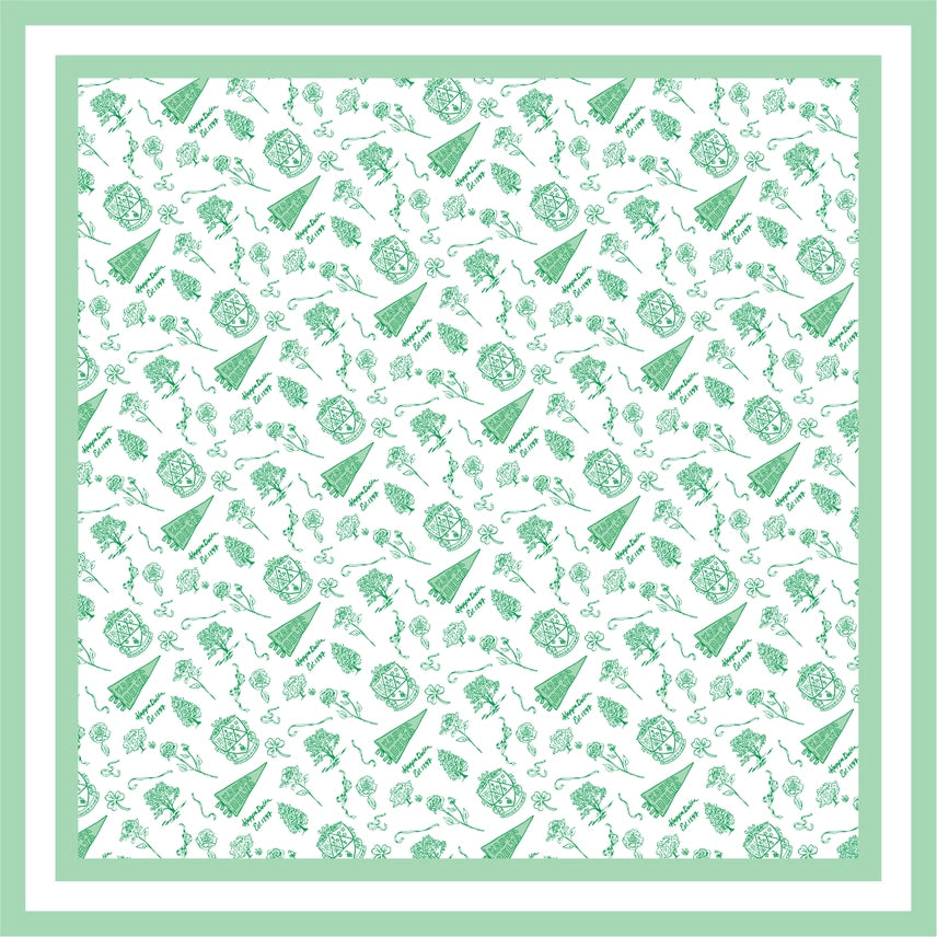 Greek Toile Silk Scarve-Kappa Delta Preorder
