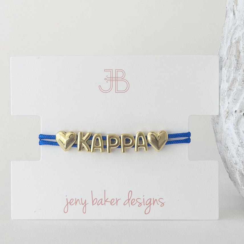 Bubble Cord Bracelet- Kappa Kappa Gamma