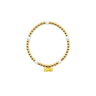 Beaded Charm Bracelet- Kappa Alpha Theta