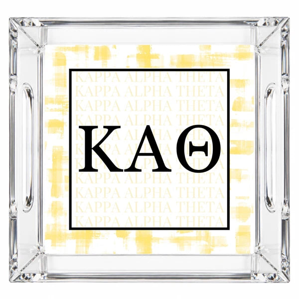 Acrylic Handled Tray- Kappa Alpha Theta