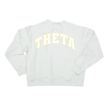Mock Neck Twill Sweatshirt- Kappa Alpha Theta