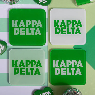 Pop Acrylic Coaster- Kappa Delta
