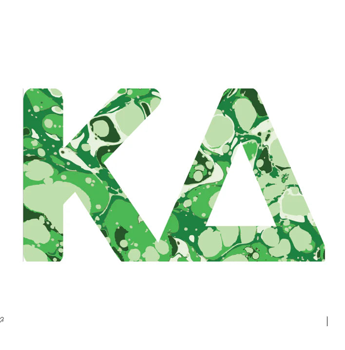 Sorority Acrylic Marbled Hanger-Kappa Delta
