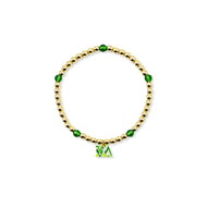 Beaded Charm Bracelet- Kappa Delta