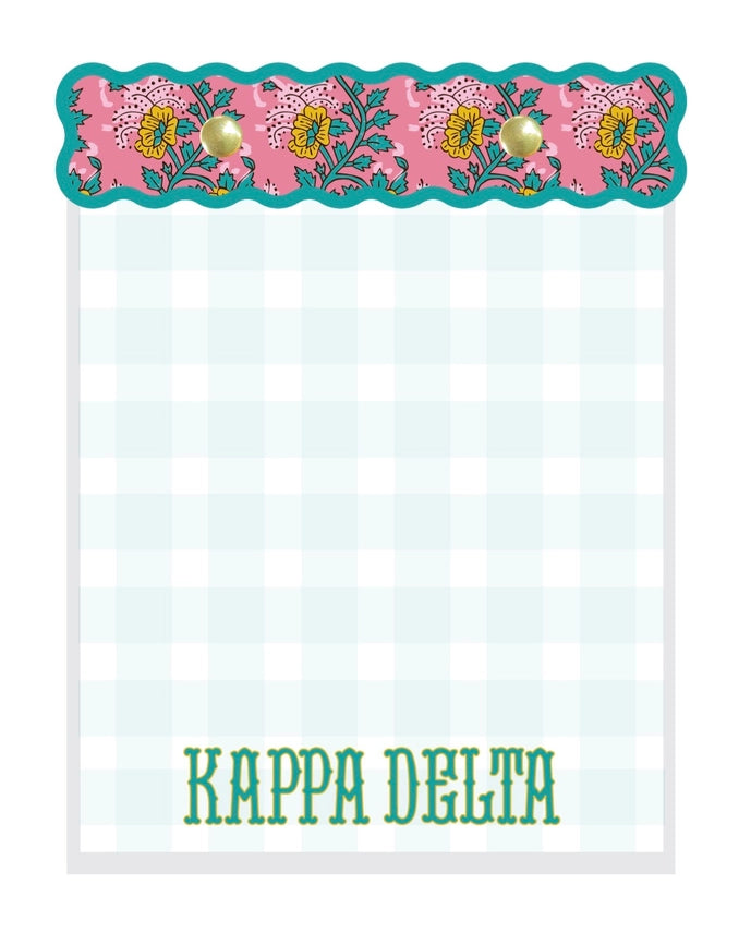 Block Print Notepad- Kappa Delta