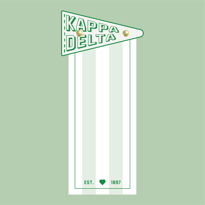 Pennant Flag Notepad- Kappa Delta