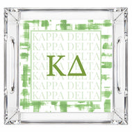 Acrylic Handled Tray- Kappa Delta