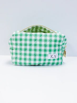 Quilted Gingham Bag- Kappa Delta