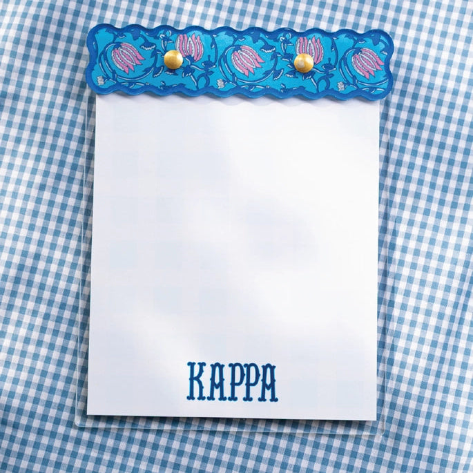 Block Print Notepad- Kappa Kappa Gamma