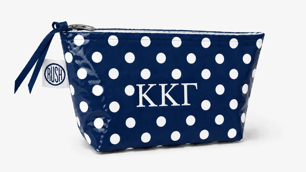 Coated Cosmetic Bag- Kappa Kappa Gamma