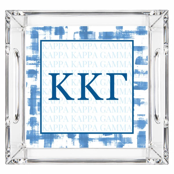 Acrylic Handled Tray- Kappa Kappa Gamma