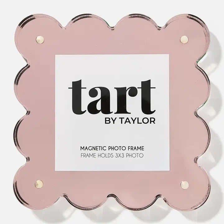 Mini Acrylic Picture Frame- Light Pink Chrome
