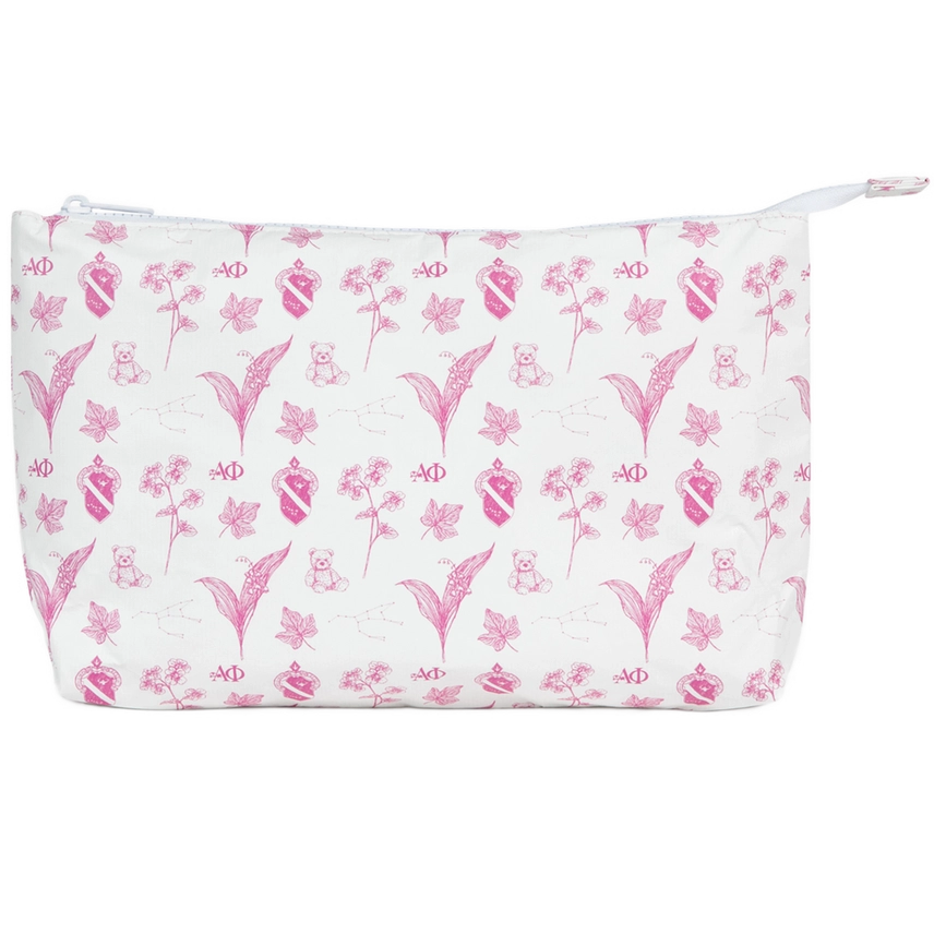 Medium Toile Tyvek Bag- Alpha Phi