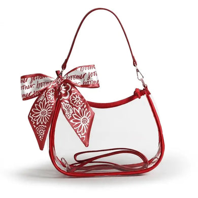 Clear Purse with Scarf- Oklahoma