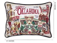 Embroidered Pillow- Oklahoma