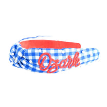 Gingham Beaded Headband- Ozark