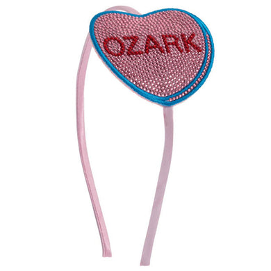 Youth Rhinestone Heart Headband- Ozark