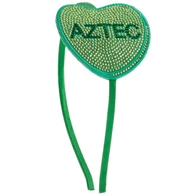 Youth Rhinestone Heart Headband- Aztec