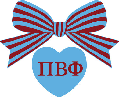 Bow Decal- Pi Beta Phi