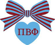 Bow Decal- Pi Beta Phi