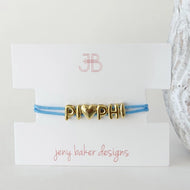 Bubble Cord Bracelet- Pi Beta Phi