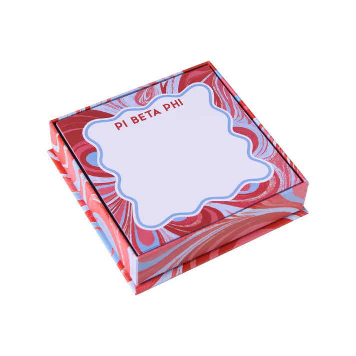 Marbled Note Box- Pi Beta Phi