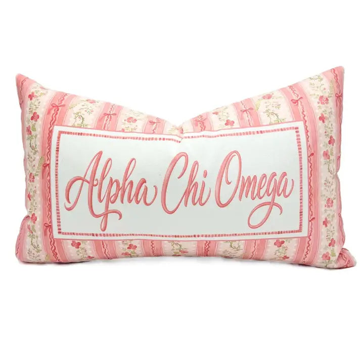 Grandmillenial Velvet Pillow- Alpha Chi Omega
