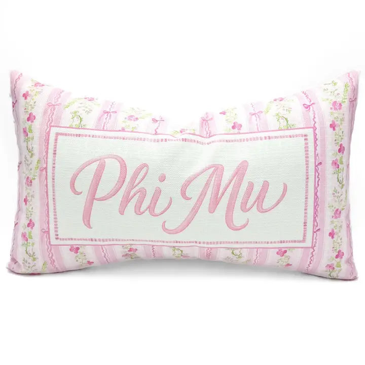 Grandmillenial Velvet Pillow- Phi Mu